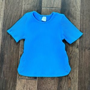 🔥Zara Girls Blue Open Back Top Size 10